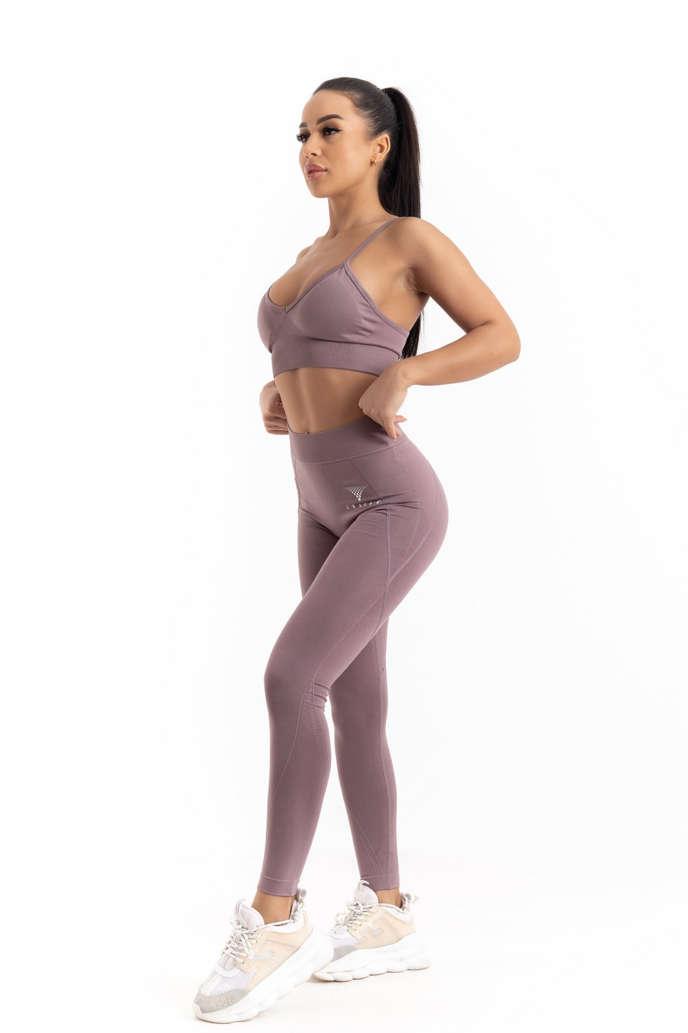 Sensual High-Waisted Leggings (Cappuccino)