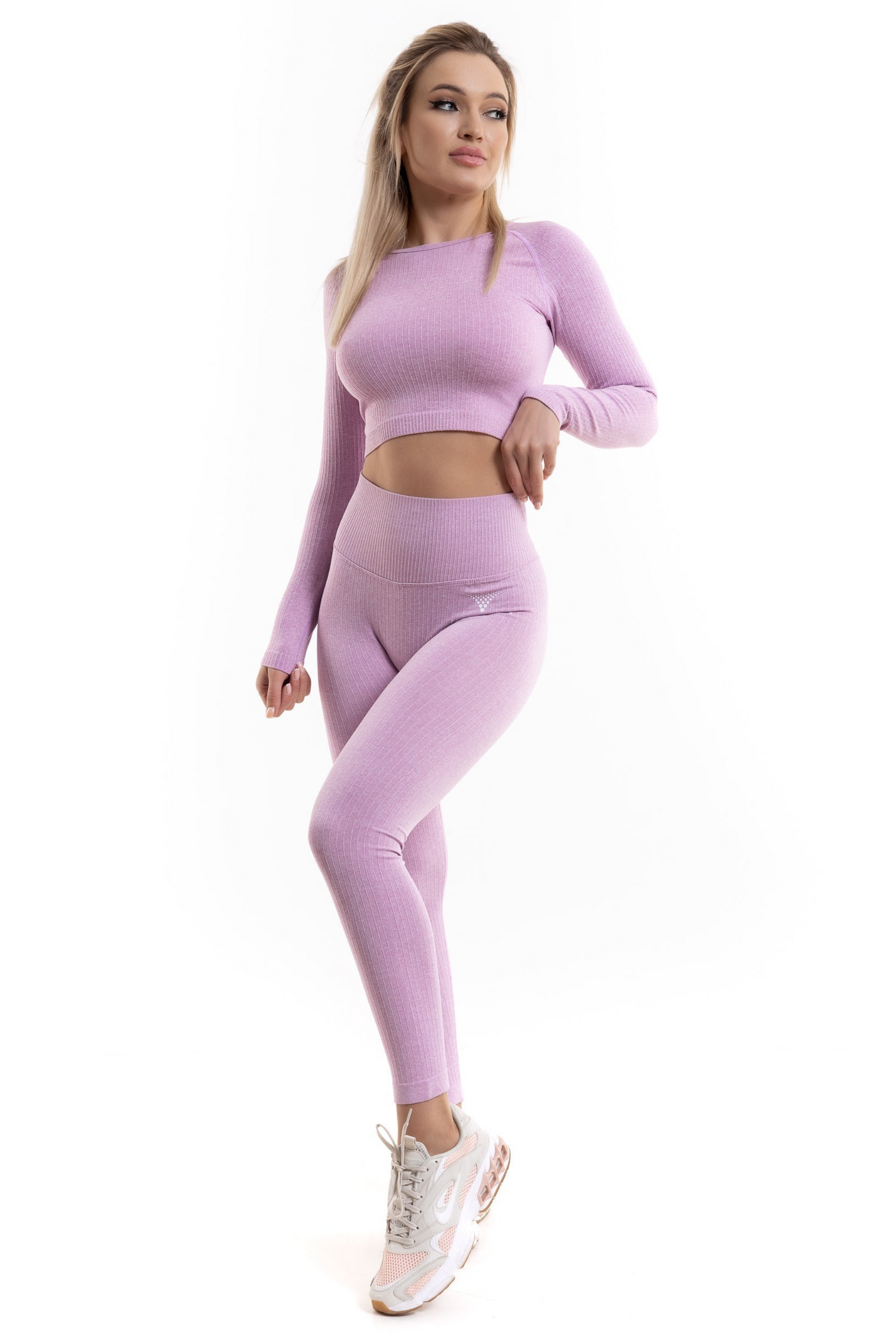 Ultra Stretchy High-Waisted Fit Leggings (Pink)