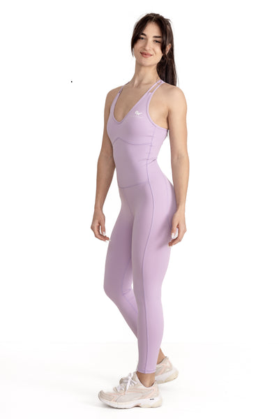 Aura Active Unitard with two braces (Lila)