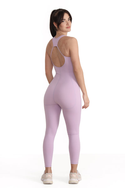 Aura Active Unitard with two braces (Lila)