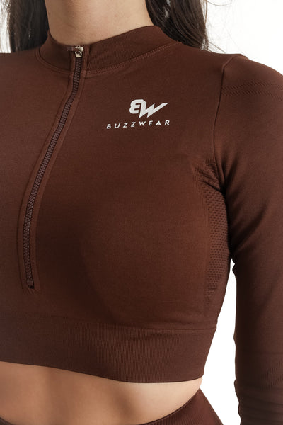 Sexy Body Fit Effect Sportswear (Deep Coffee)