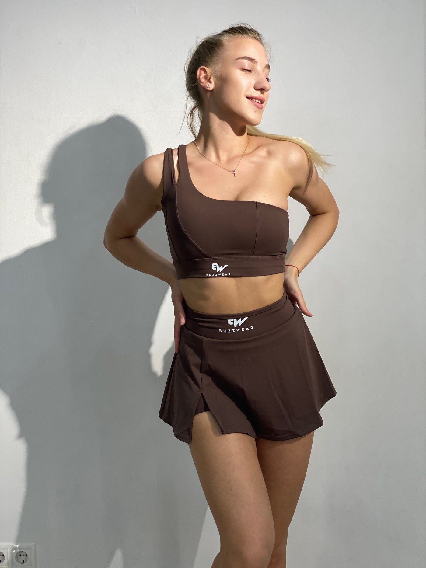 Tennis Diva 2 piece set (Brown)