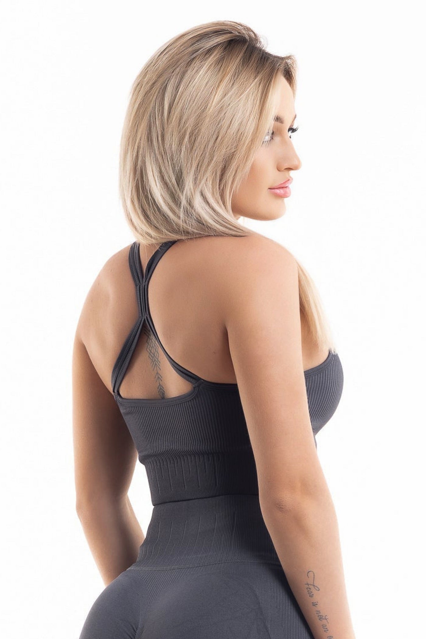 Comfy Seamless Sports Bra (Dark Grey)